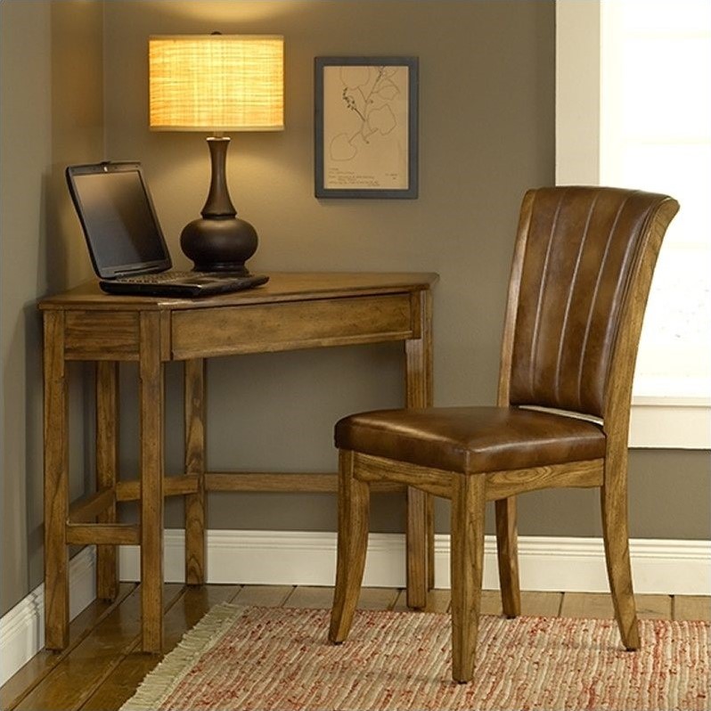 Hillsdale Solano Corner Desk And Chair in Medium Oak 4337SD