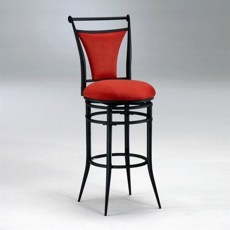 Red And Black Bar Stools Hillsdale Cierra 30" Swivel Red & Black Bar stool eBay