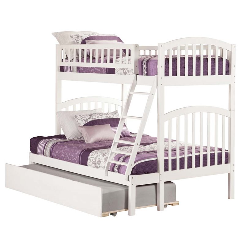 Atlantic Furniture Richland Urban Twin Over Full Trundle Bunk Bed AB64252