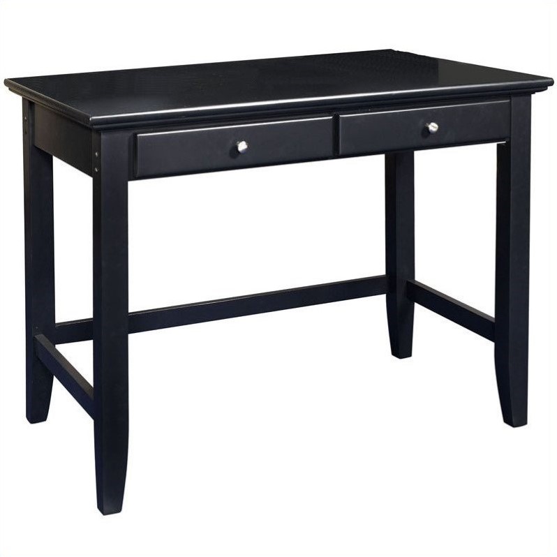 Home Styles Bedford Wood Laptop Writing Desk in Ebony 553116