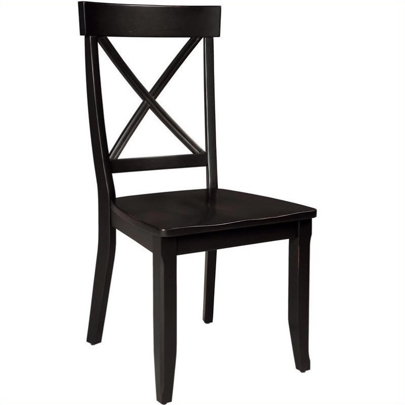 Home Styles Dining Chair in Rich Black (Set of 2) Cymax Business