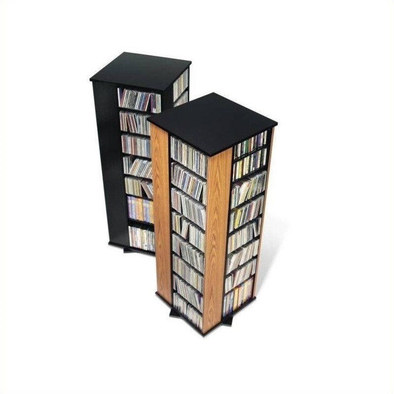 Storage Tower Black Dvd Storage Tower