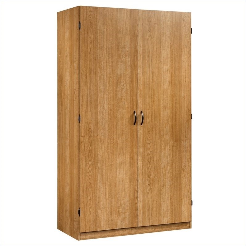 Sauder Beginnings Highland Oak Finish Wardrobe Armoire
