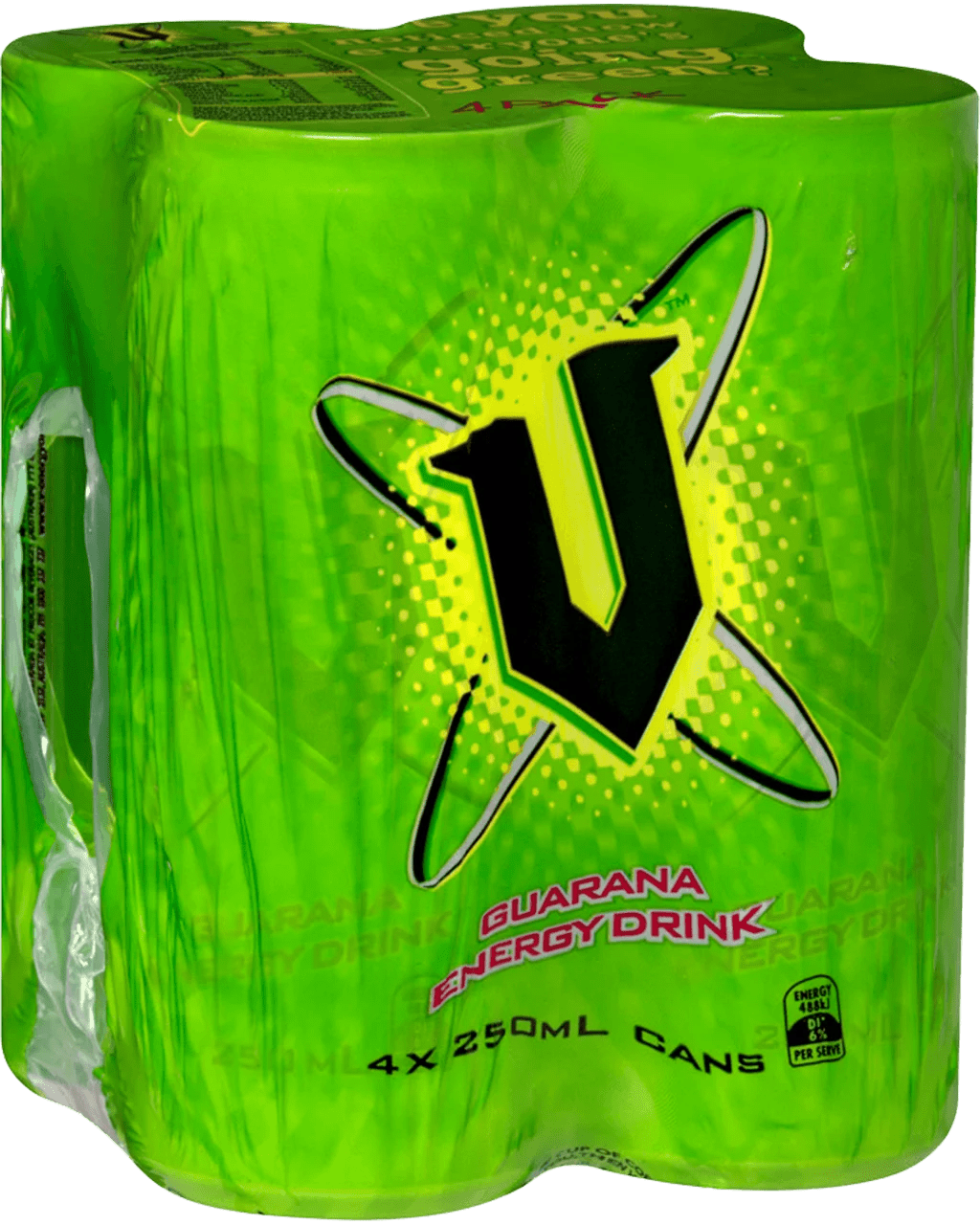 Buy V Guarana Energy Drink 4 Pack 250ml Online (Lowest Price Guarantee