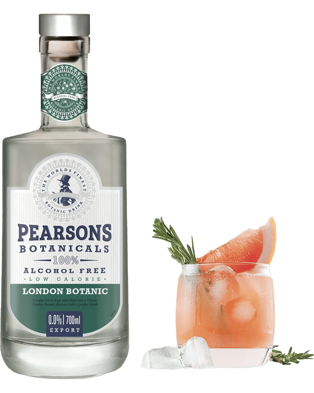 Pearsons Botanicals London Dry Non Alcoholic Spirit 700mL Boozy