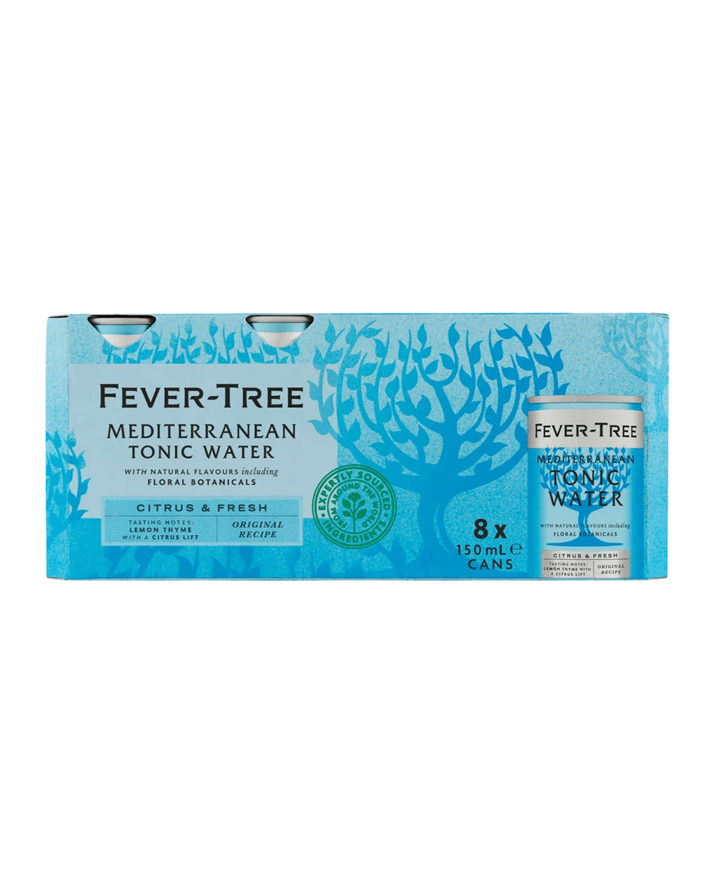 Fever Tree Mediterranean Tonic Water Cans 150mL Boozy