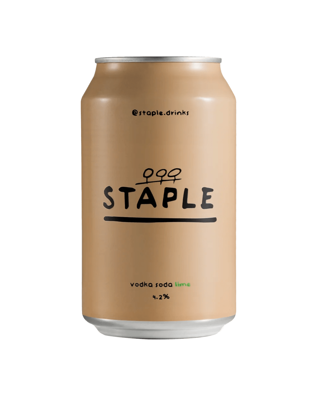 Staple Drinks Vodka Soda Lime 330mL Boozy