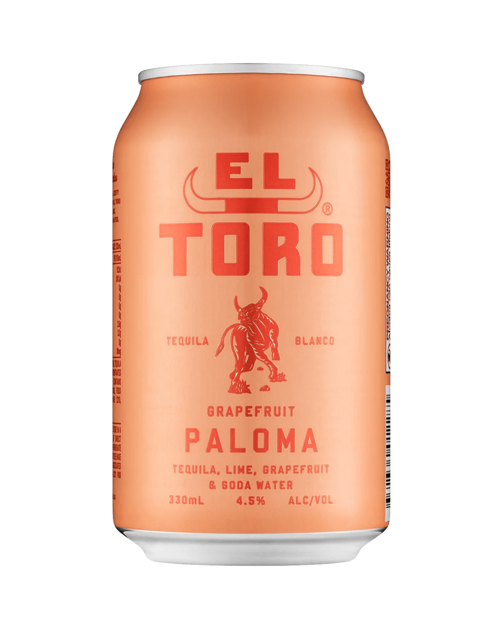 Buy El Toro Grapefruit Paloma Can 330ml Online (Lowest Price Guarantee