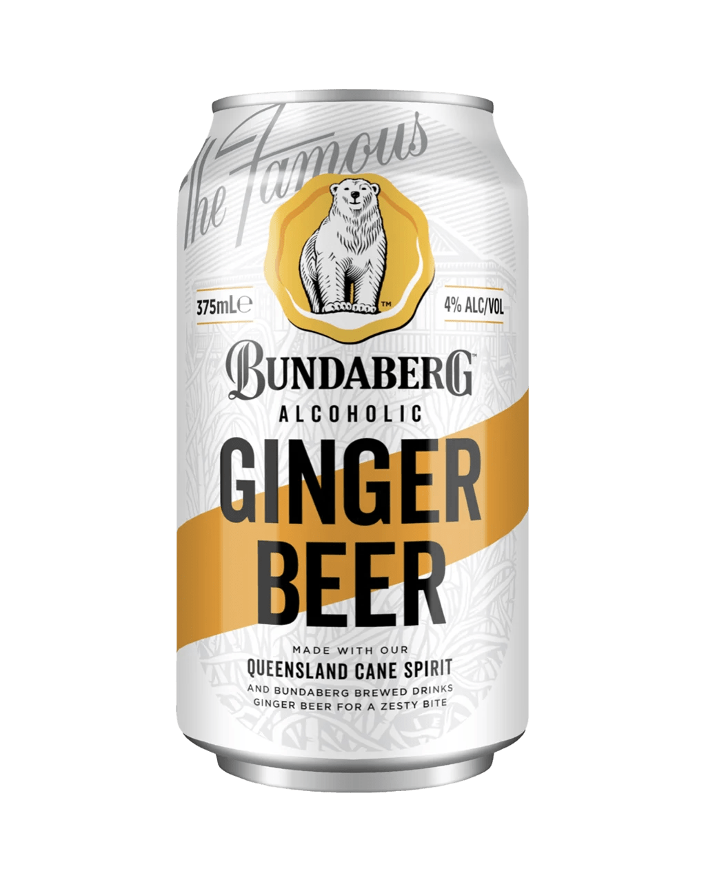 Buy Bundaberg Alcoholic Ginger Beer Can 375ml Online (Lowest Price
