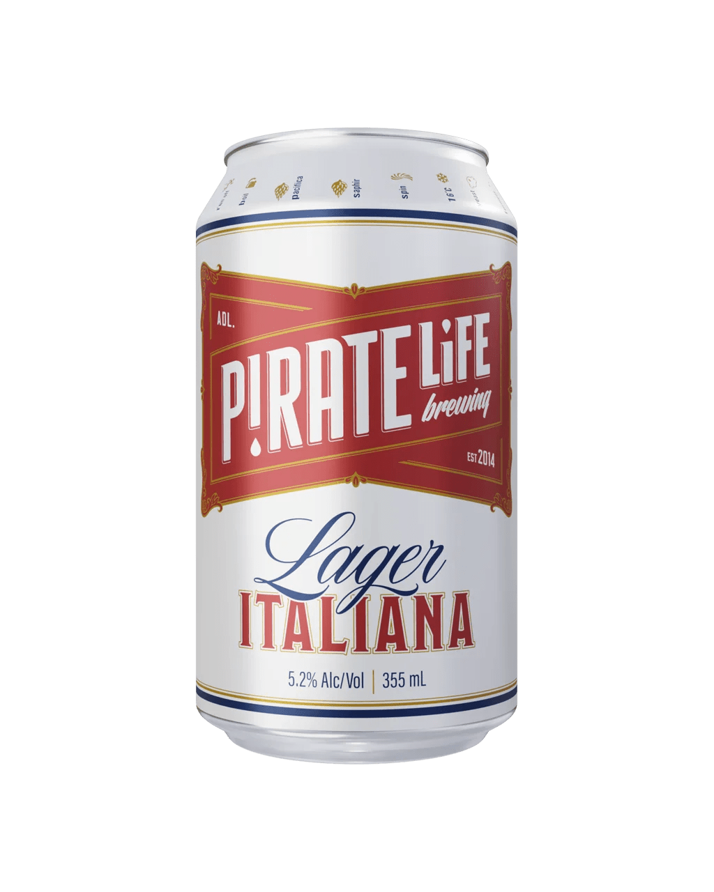 Buy Pirate Life Brewing Lager Italiana 355ml Cans Online (Lowest Price