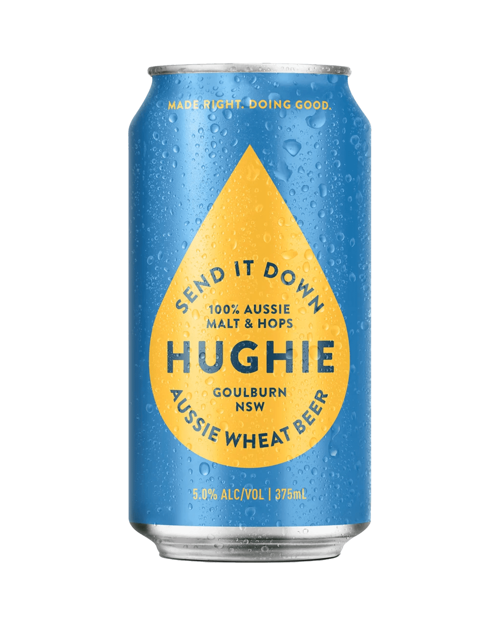 Buy Hughie Wheat Beer Cans 375ml Online (Lowest Price Guarantee) Best