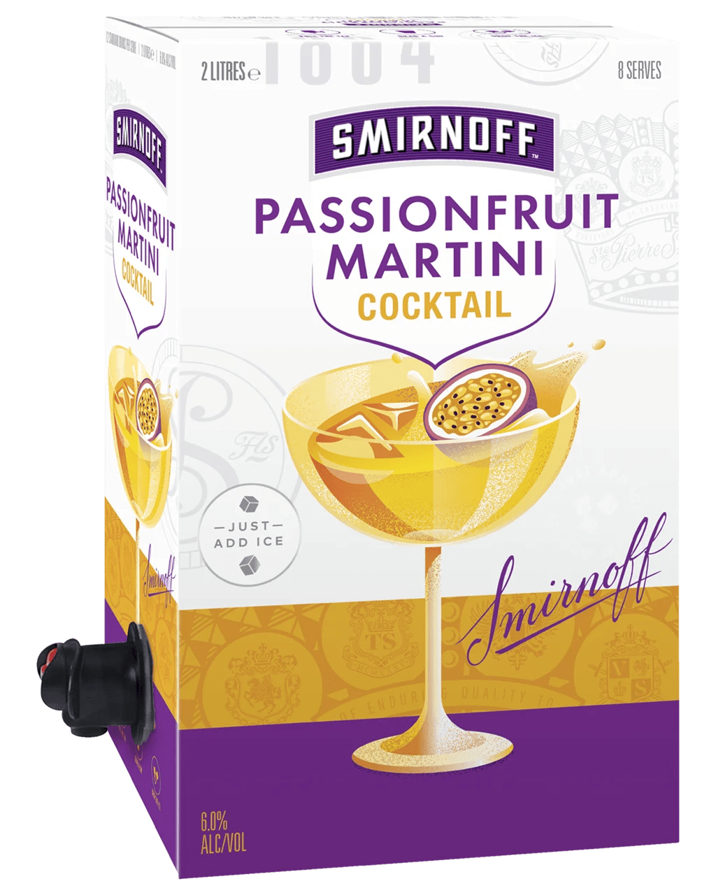 Buy Smirnoff Passionfruit Martini Boxed Cocktail 2l Online (Lowest