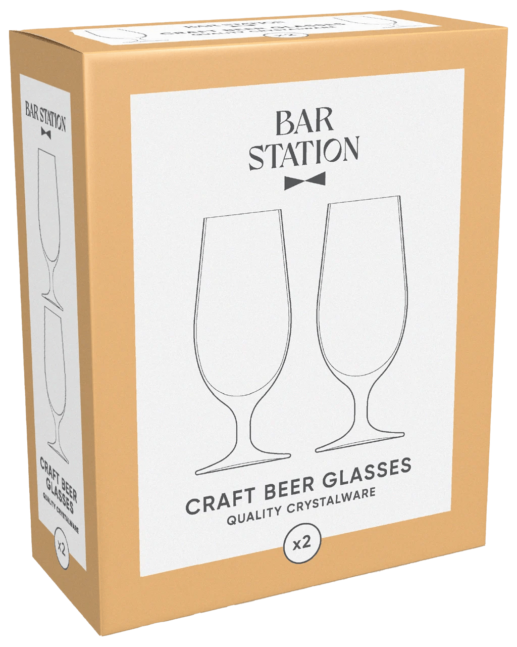 Buy Bar Station Craft Beer Glasses 2 Pack Online (Lowest Price