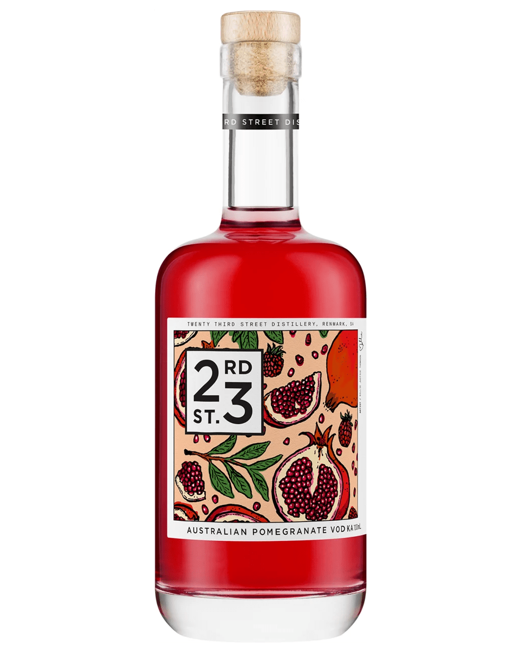 Buy 23rd Street Distillery Australian Pomegranate Vodka 700ml Online