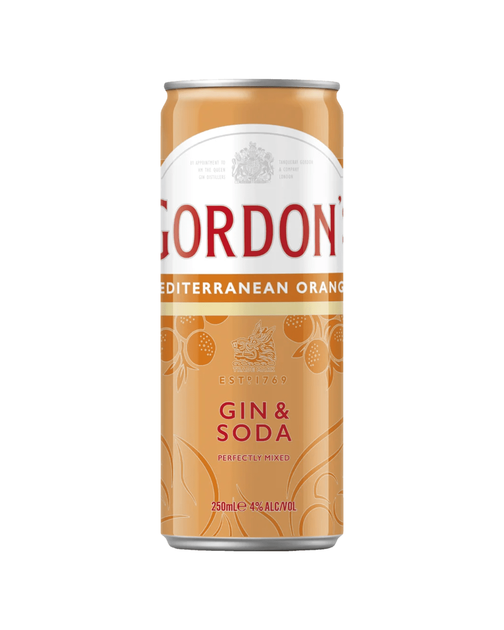 Buy Gordon's Mediterranean Orange Gin & Soda Can 250ml Online (Lowest