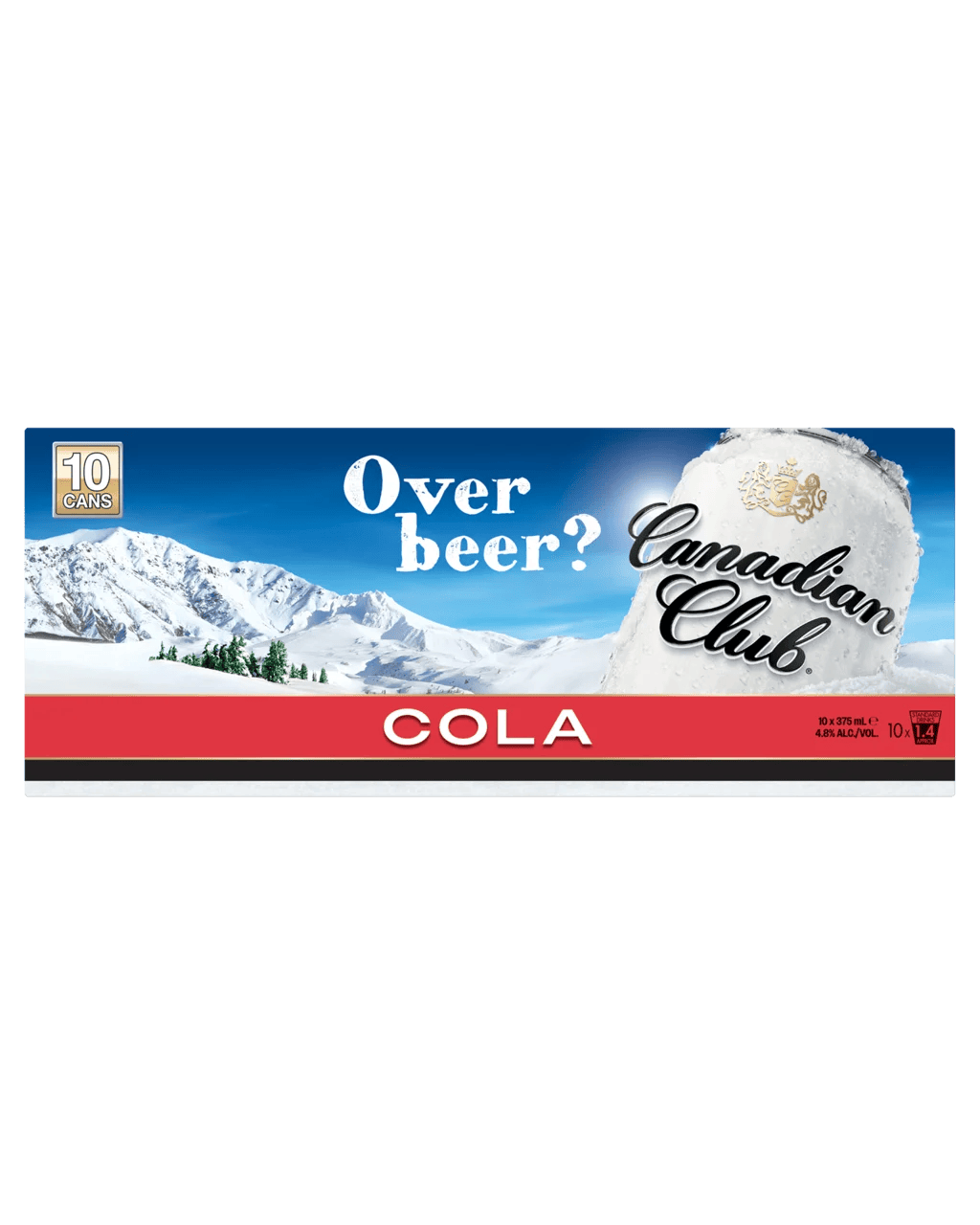 Buy Canadian Club Whisky & Cola Cans 10 Pack 375mL Dan Murphy's Delivers