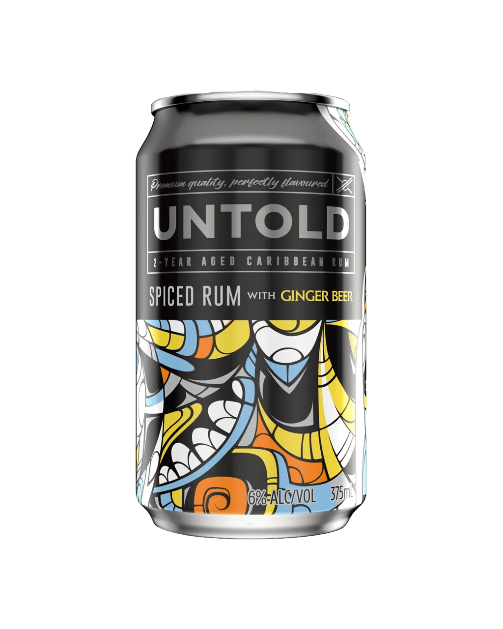 Untold Spiced Rum Ginger Beer Cans 375mL Boozy