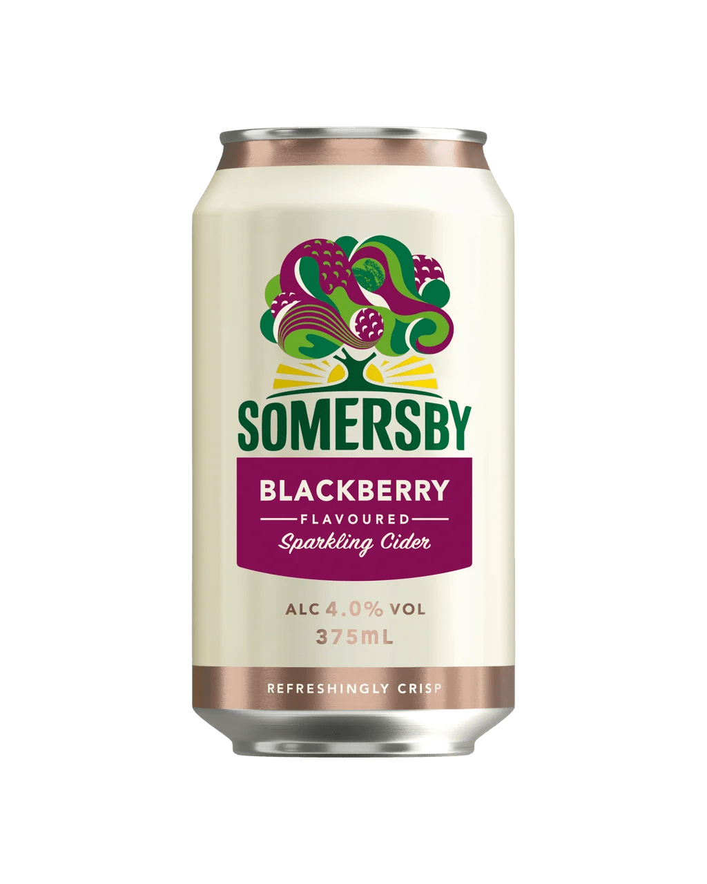 Buy Somersby Blackberry Flavoured Sparkling Cider Can 375ml Online Lowest Prices In Australia Dan Murphy S