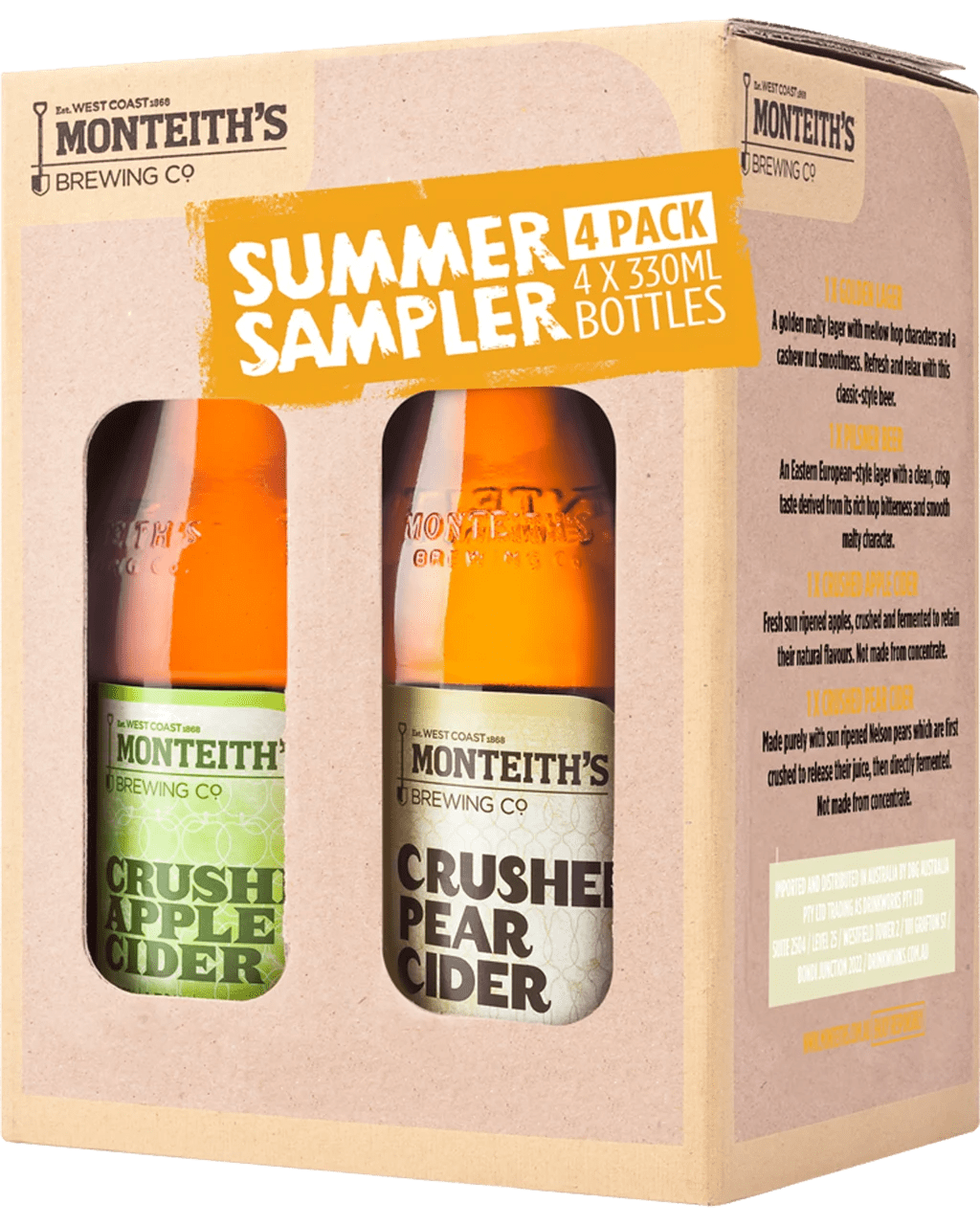 Buy Monteith's Summer Sampler Gift Pack Online (Lowest Price Guarantee