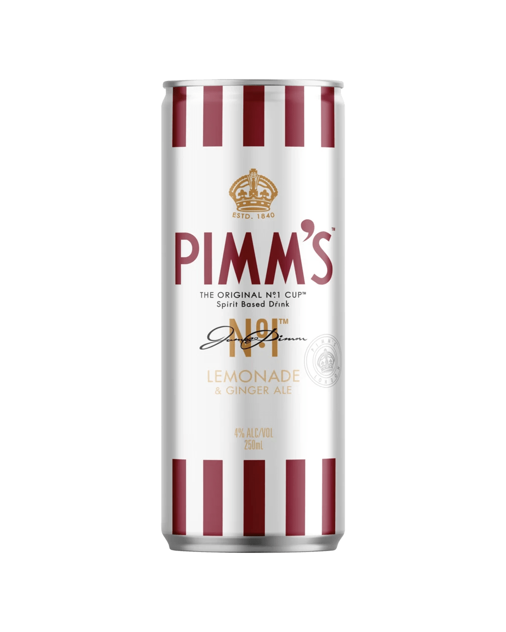 Pimm S Lemonade Ginger Ale Cans 250mL Boozy