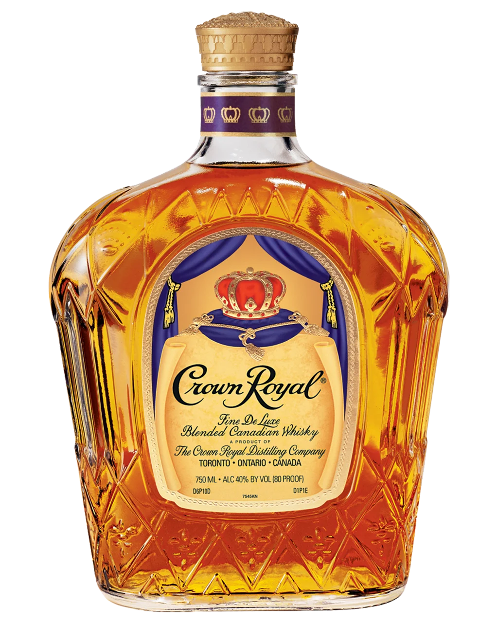 Buy Crown Royal Fine De Luxe Blended Canadian Whisky 750ml Online