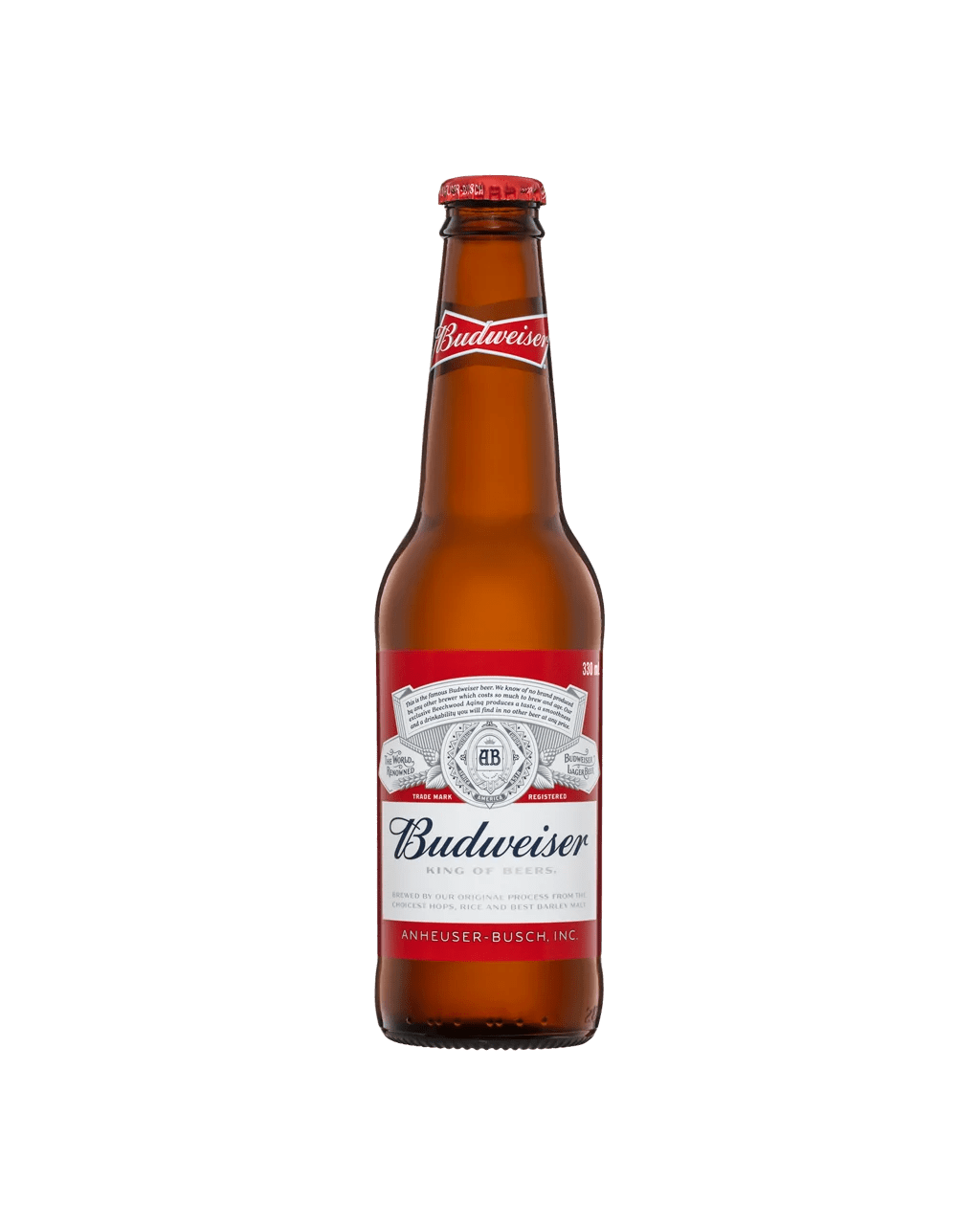 Buy Budweiser Lager Beer Bottle 330ml Online (Lowest Price Guarantee