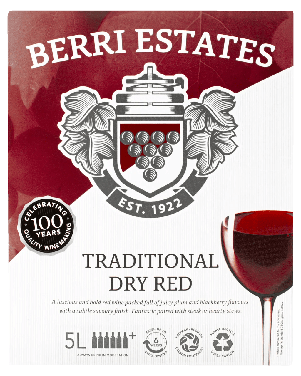 Buy Berri Estates Traditional Dry Red Cask 5l Online (Lowest Price