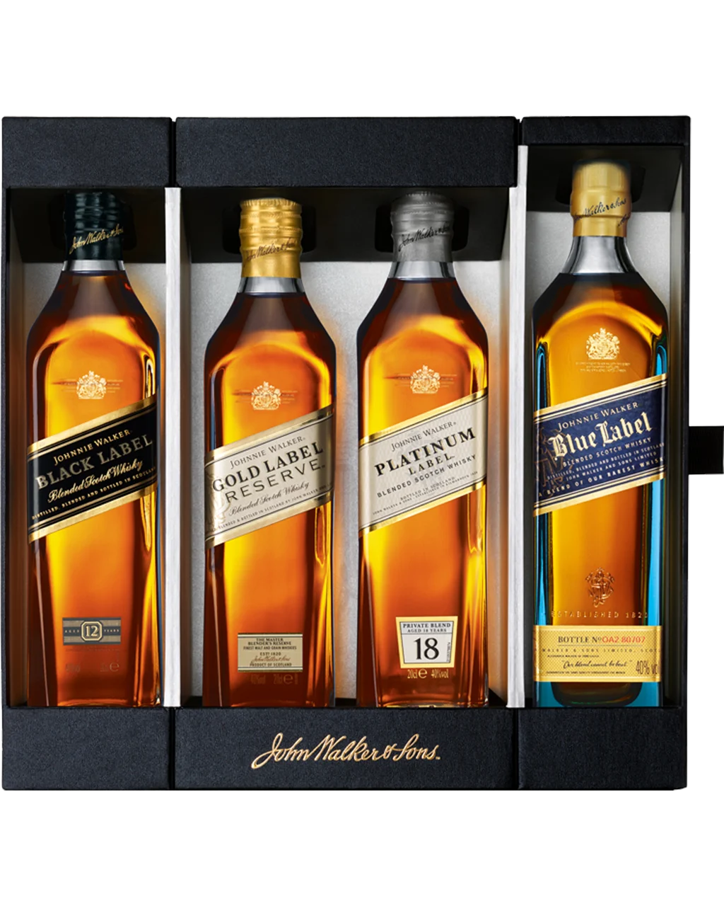 Buy Johnnie Walker Scotch Whisky Collection Pack 4x200ml Online (Lowest