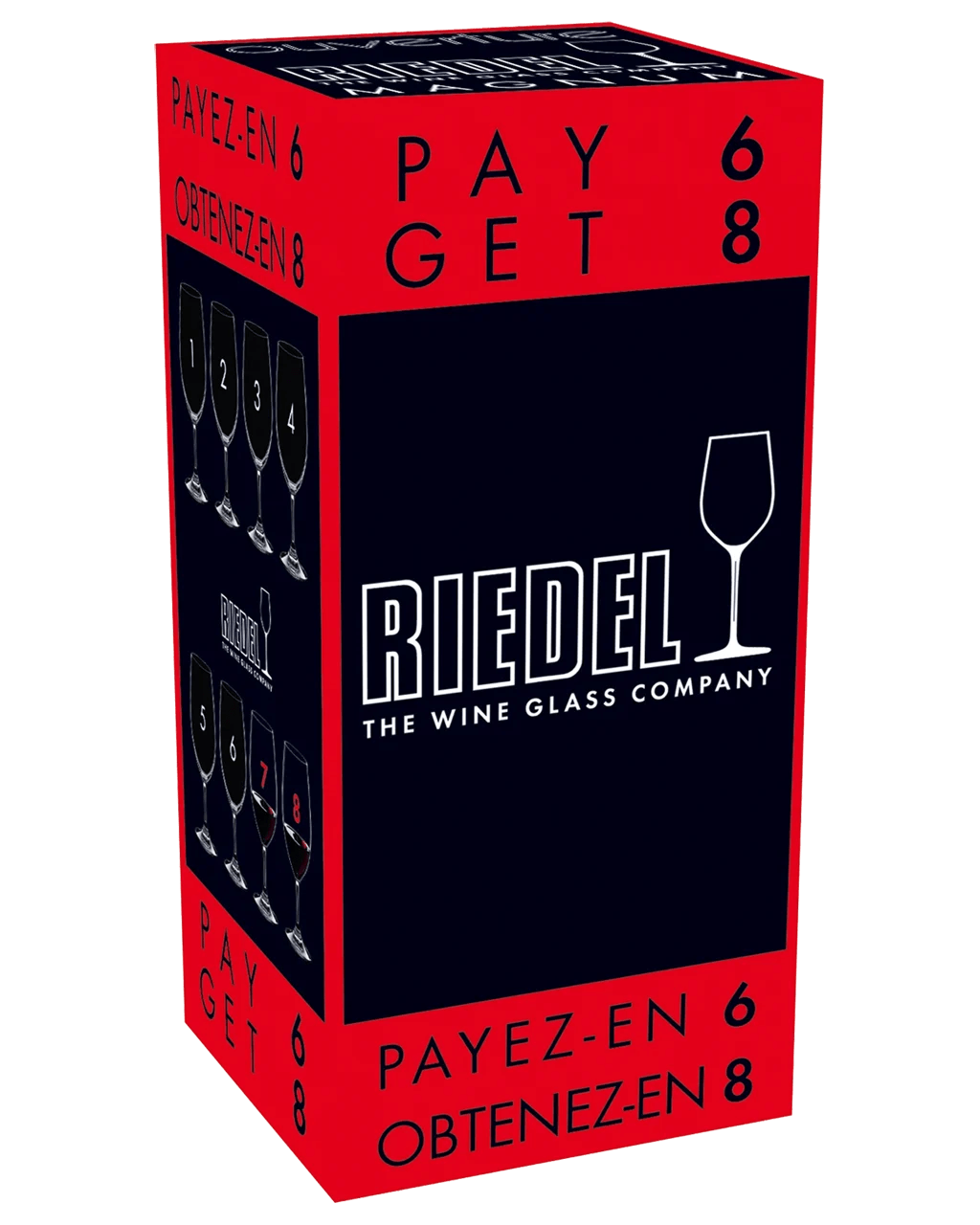 Buy Riedel Ouverture Wine Glasses 6 Pack + 2 Bonus Glasses Online