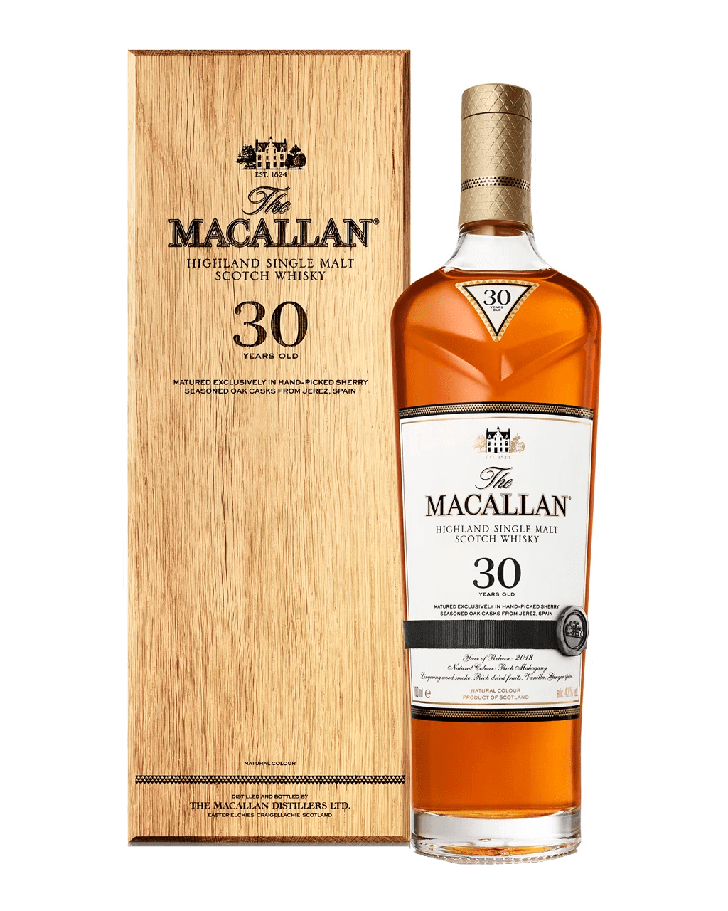 Buy The Macallan Sherry Oak 30 Years Old Single Malt Scotch Whisky