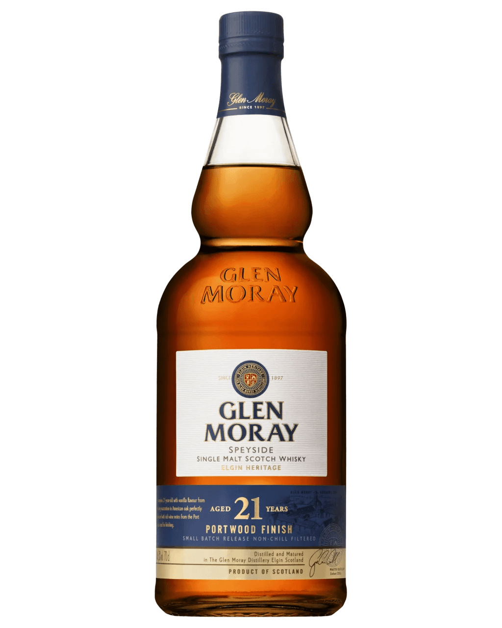 Buy Glen Moray 21 Year Old Single Malt Scotch Whisky 700ml Online