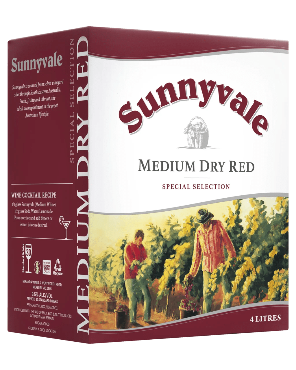 Buy Sunnyvale Medium Dry Red Cask 4l Online (Lowest Price Guarantee