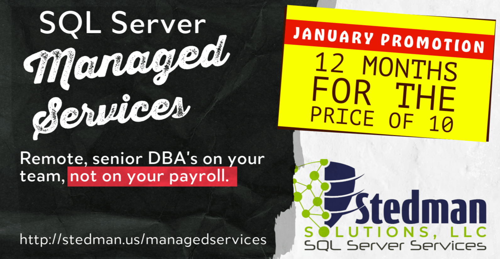 Enhance Your SQL Skills for Free Exclusive Offer for Stedman Solutions