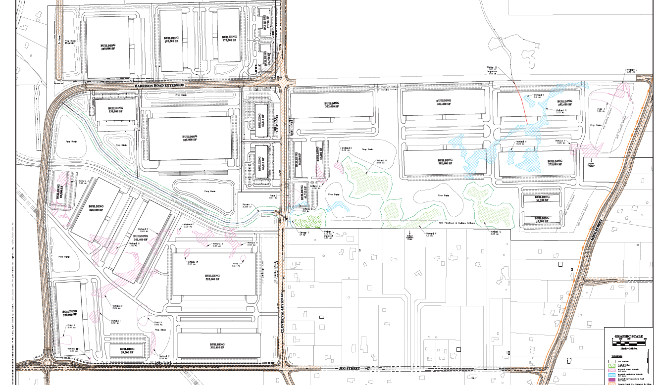 AWSlinked company files plans for two massive data center campuses in