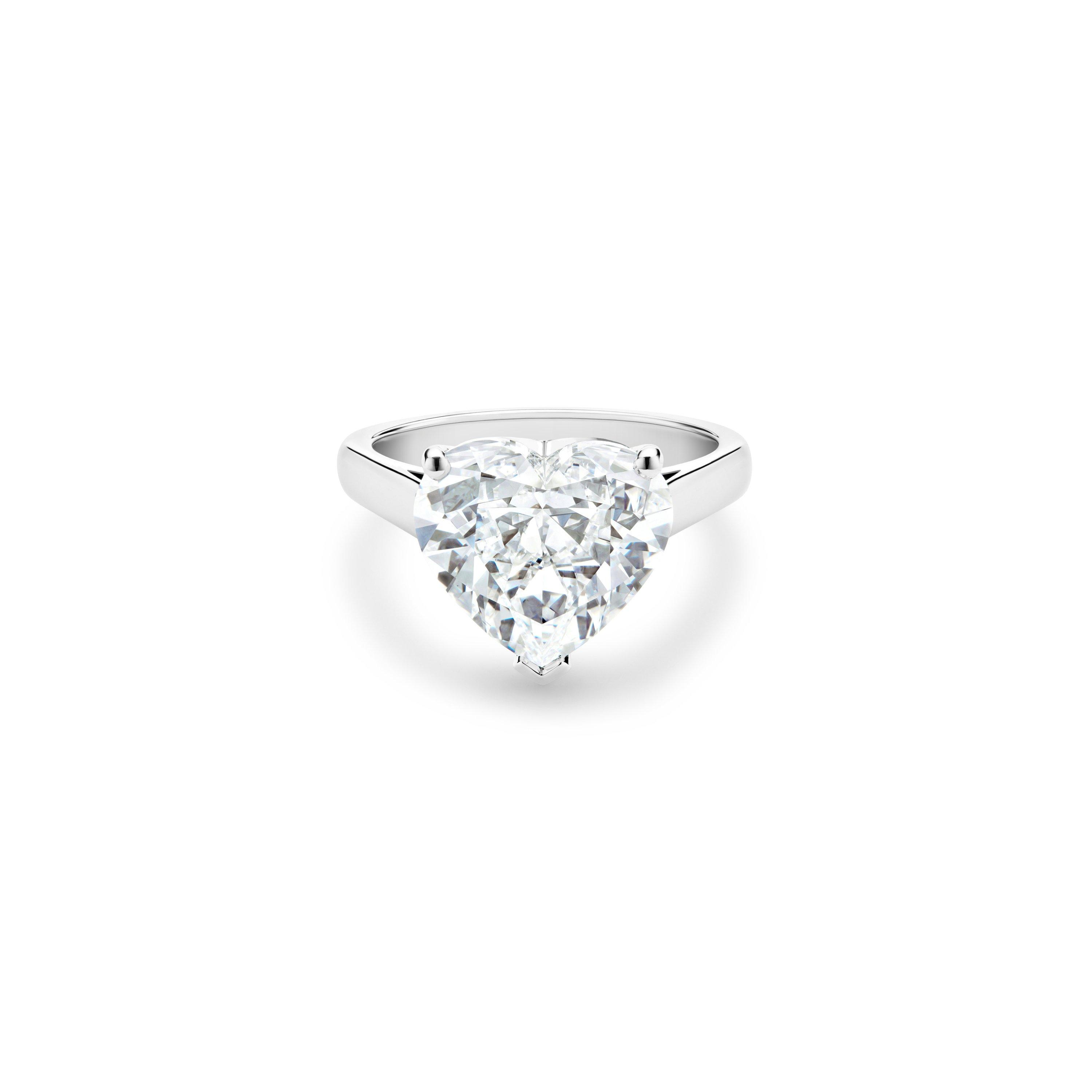 DB Classic heartshaped diamond ring De Beers CA