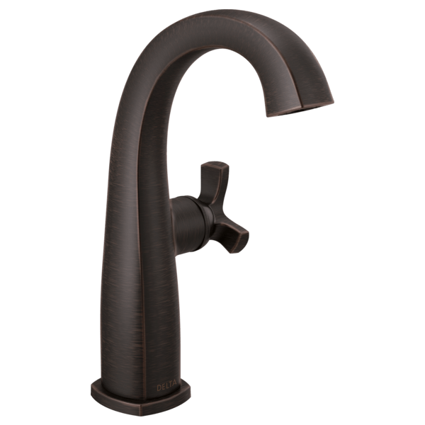 Single Handle MidHeight Bathroom Faucet Less Handle 677RBLHPDST