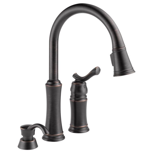PullDown Kitchen Faucet with Soap Dispenser 59963RBSDDST Delta Faucet