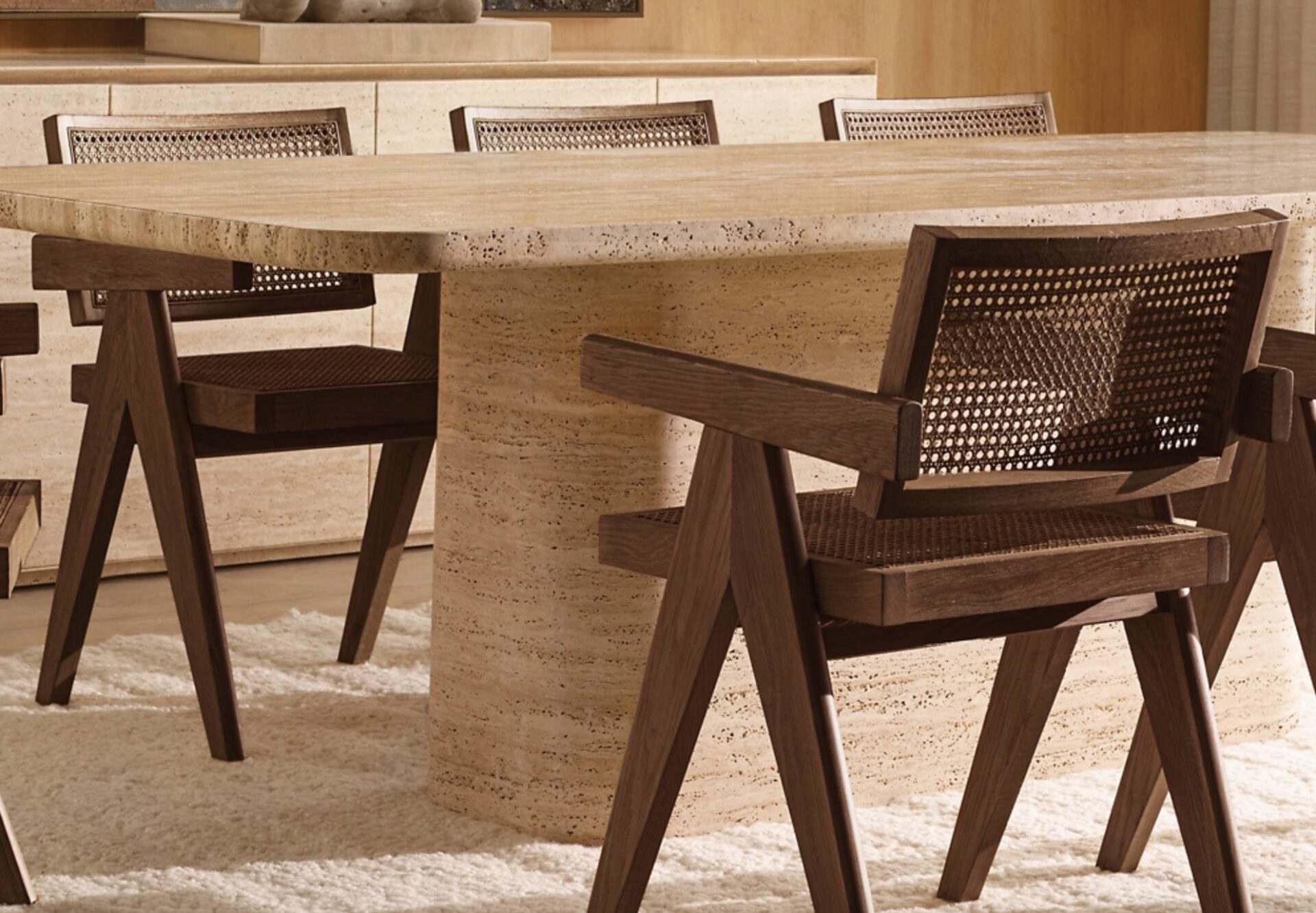 Jakob Cane Midcentury Dining Chair by RH — 3rings