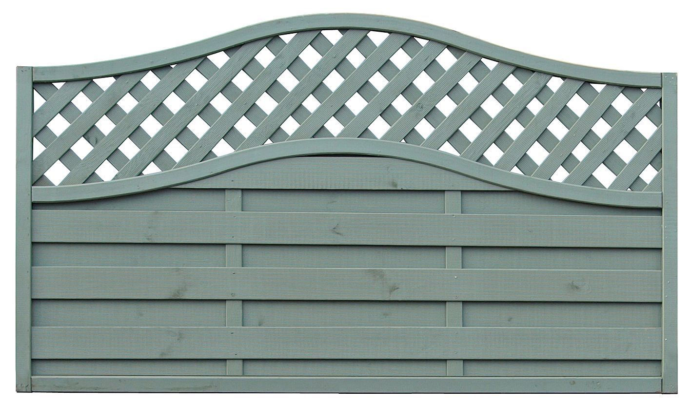 B & Q Woodberry Horizontal slat Fence panel 1.8m 1.05m, Pack of 3 Fence