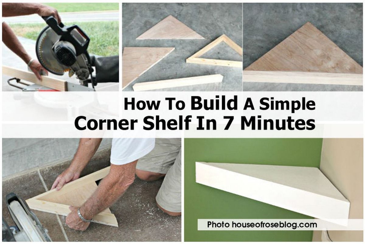 How To Build A Simple Corner Shelf In 7 Minutes