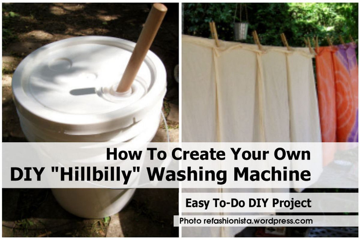How To Create Your Own DIY "Hillbilly" Washing Machine