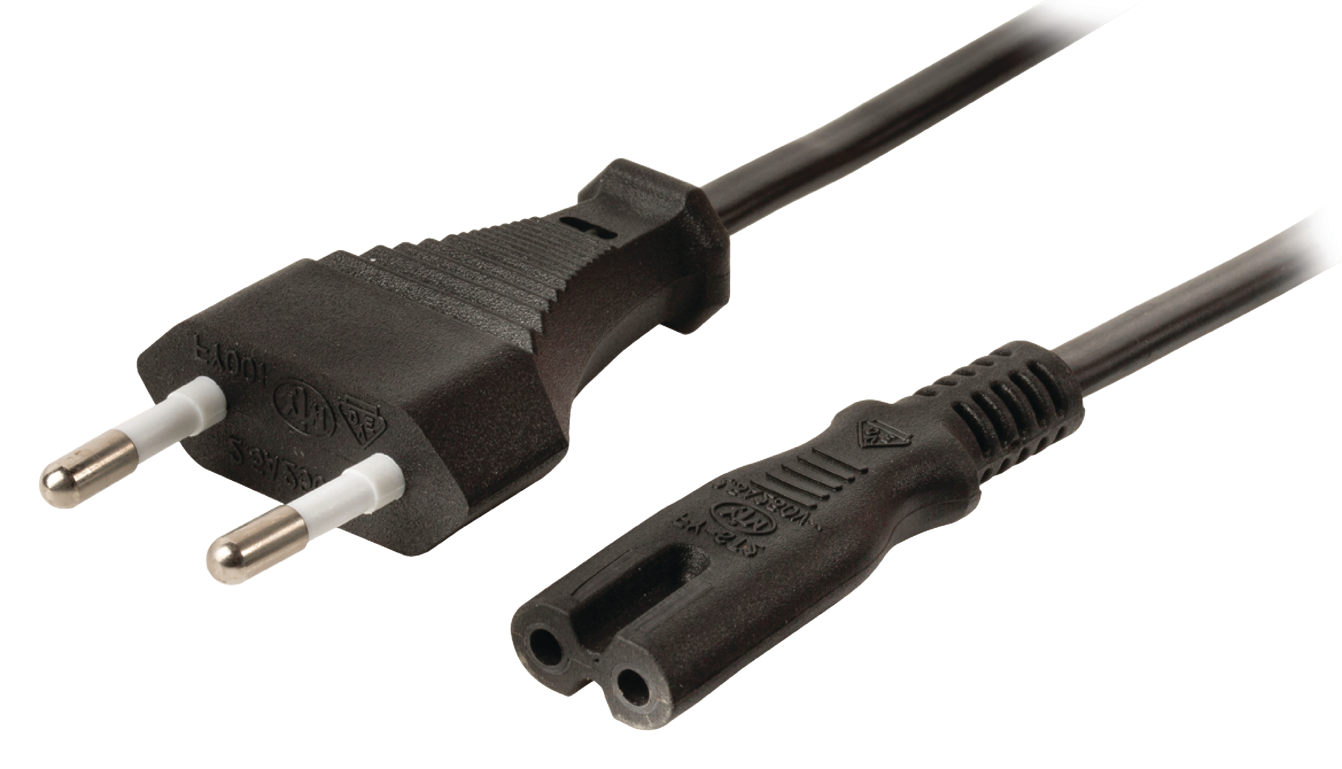 Cable de alimentación de conector Euro macho IEC320C7 de 3.00 m en