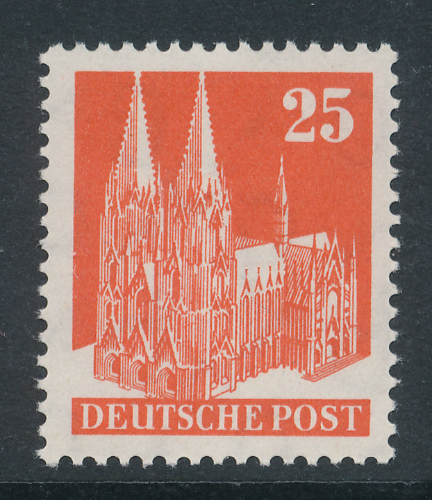 Briefmarke Deutsche Post 10 Grün Kölner Dom / Postage Stamp Deutsche