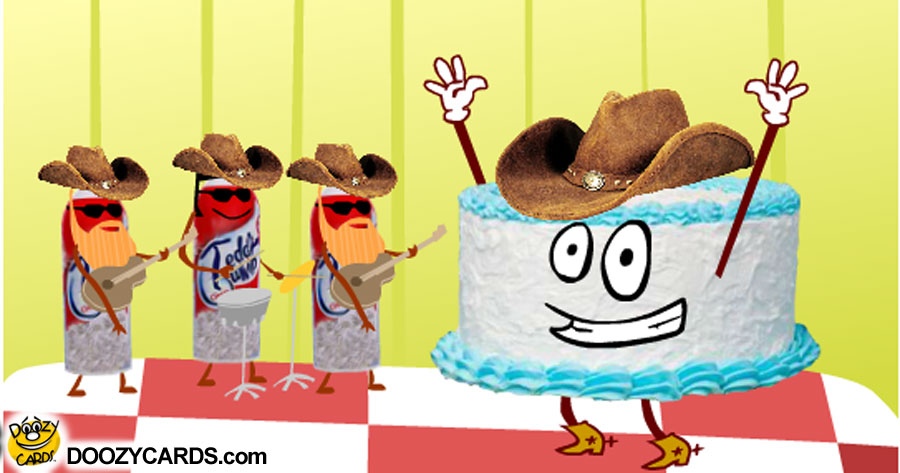 Singing Birthday Cake Ecard Birthday Ecards Musical Doozy Cards
