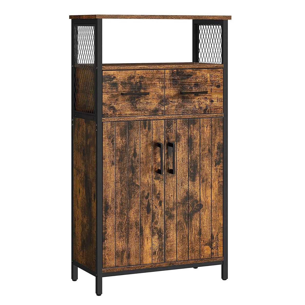 Meuble de rangement buffet placard avec tiroir et étagère réglable