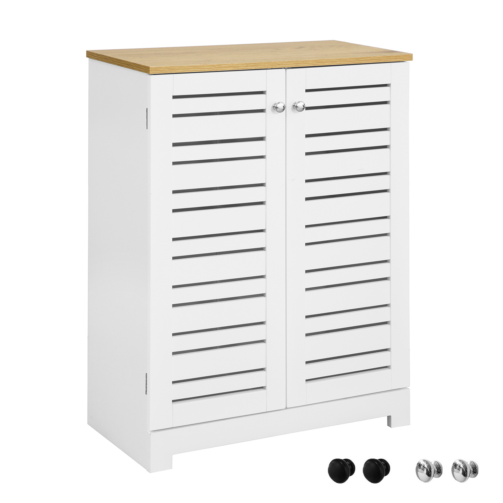 SoBuy® BZR41W Meuble Bas Placard de Rangement Armoire pour Cuisine