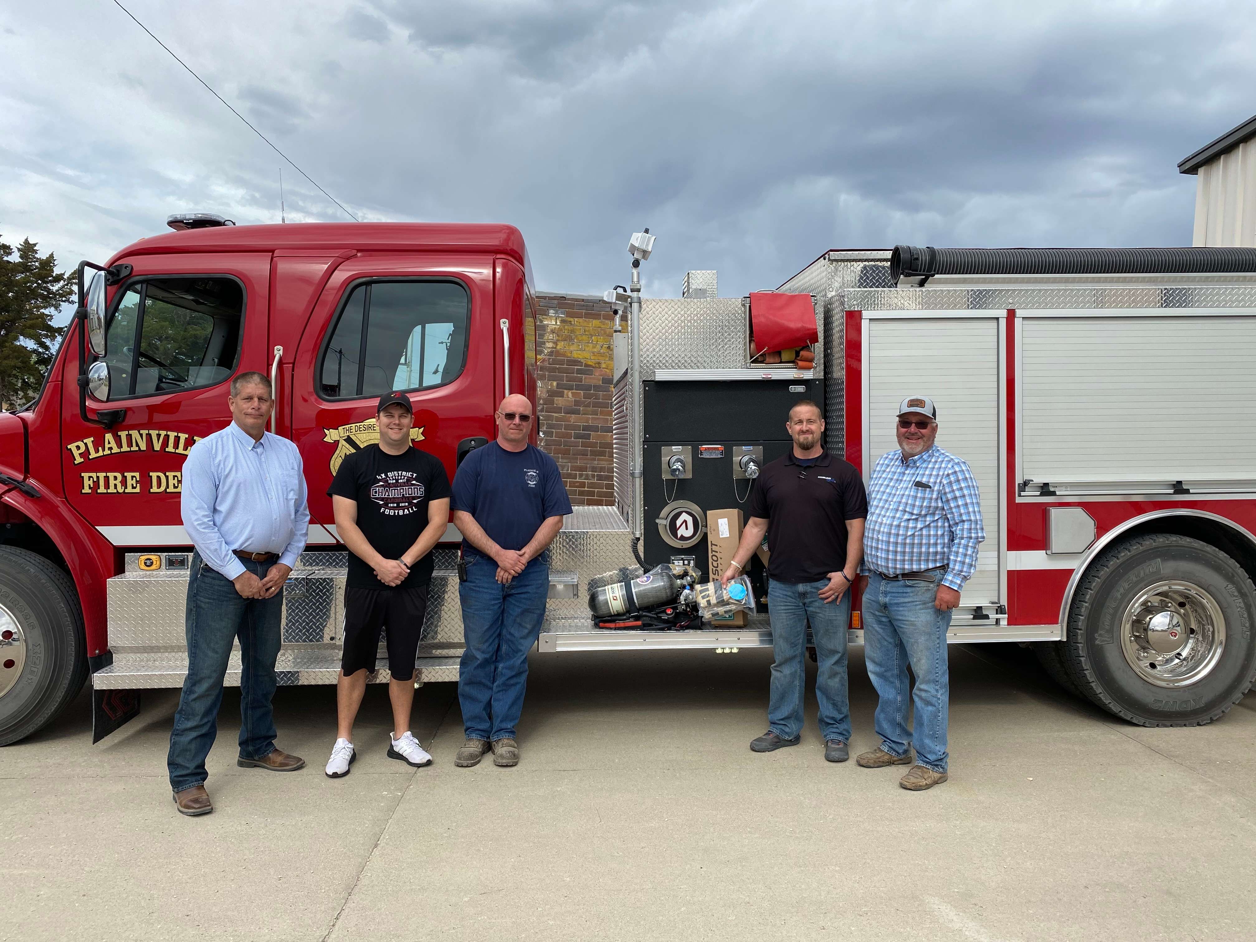 Midland Marketing donates equipment to rural fire departments