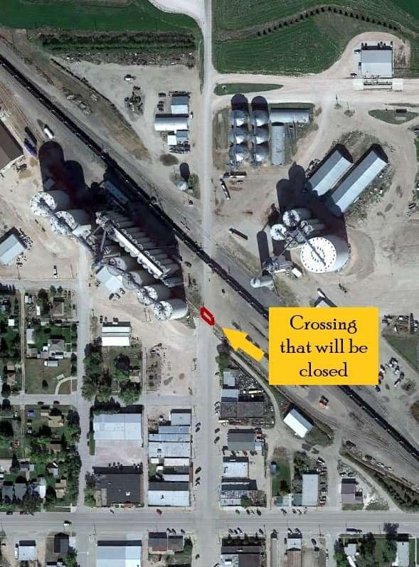 Farmers COOP closing rail crossing in Hemingford