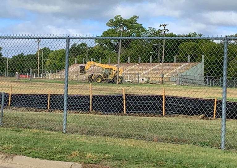 Old pool, TriRivers Stadium demolition has begun
