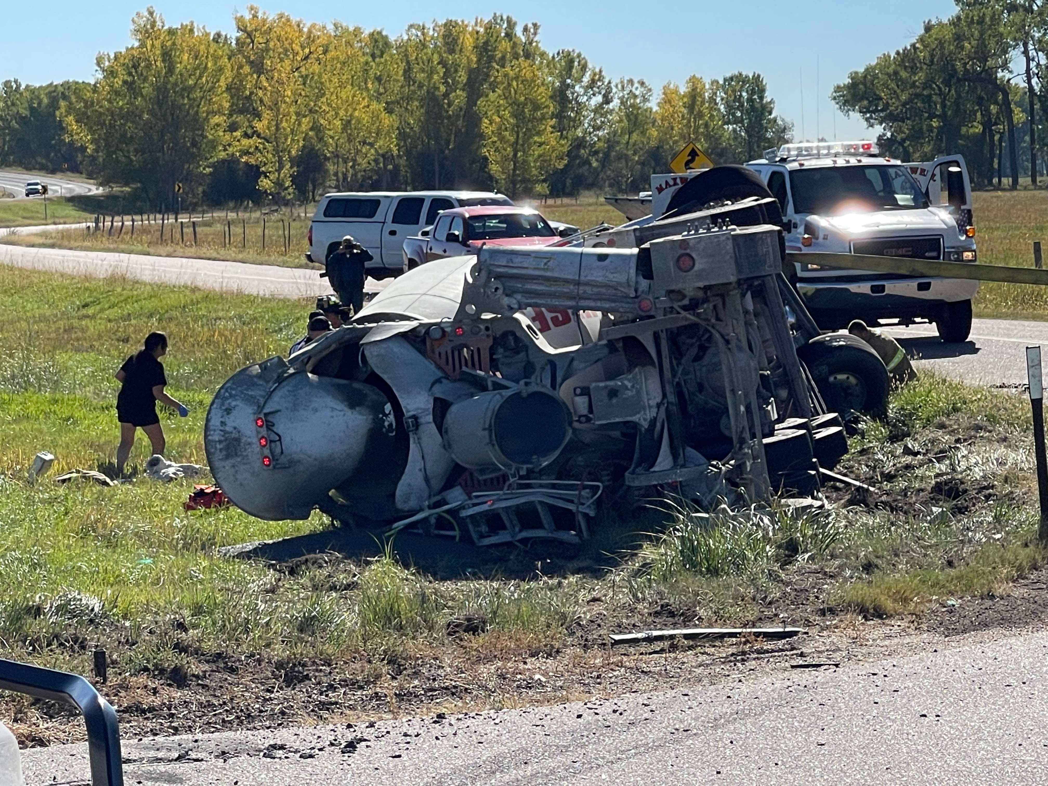 Single vehicle accident near Maxwell sends one to the hospital